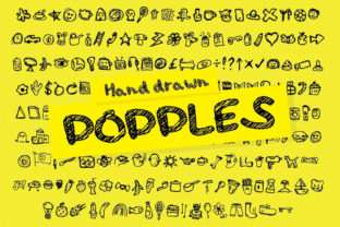 196 Hand Drawn Doddles Font