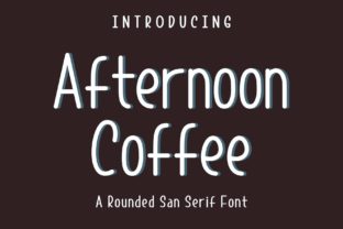 Afternoon Coffee Font for Business