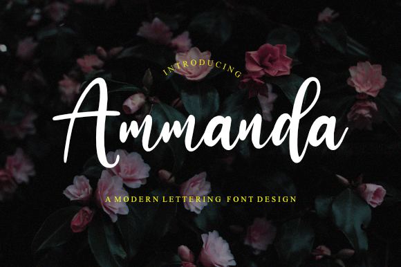 Ammanda: A Handwritten Font for Creative Projects