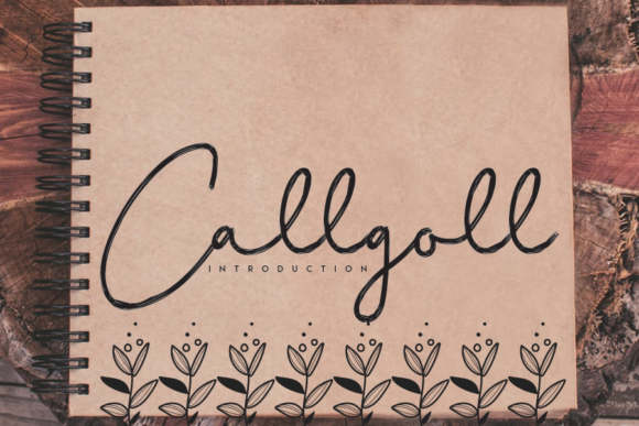 Callgoll: A Cute Handwritten Font