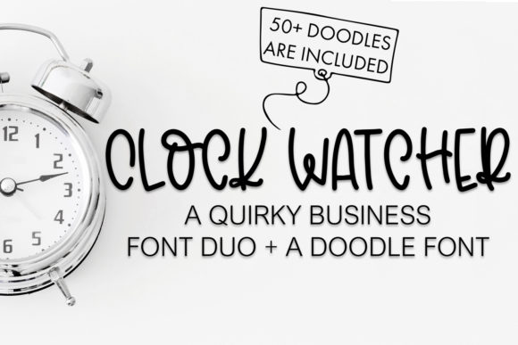 Clock Watcher Font for Web Design