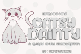 Dainty Catsy Font: Elegant Script for Crafters