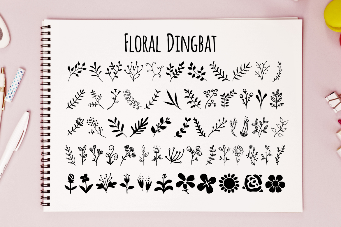 Floral Dingbat: A Font for Creative Campaigns