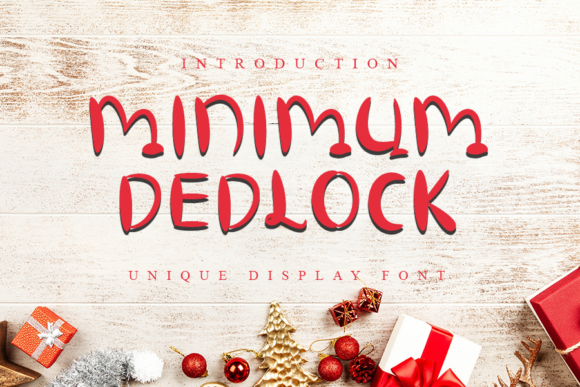 Minimum Dedlock: A Font That Speaks Clearly