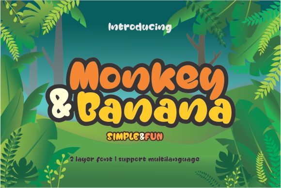 Monkey Banana Font for Business