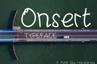 My Onsert: A Handwritten Sans Serif for Better Reading