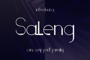 Saleng: A Playful Sans Serif Font