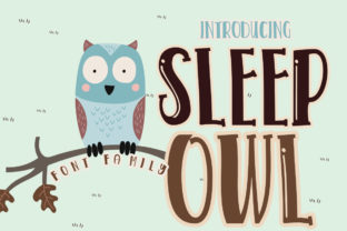 Sleep Owl Font: Whimsical and Modern