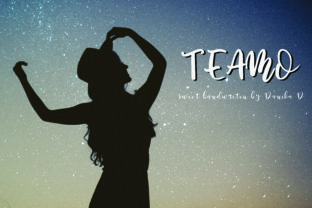 Teamo: A Sweet Script Font for Creative Projects