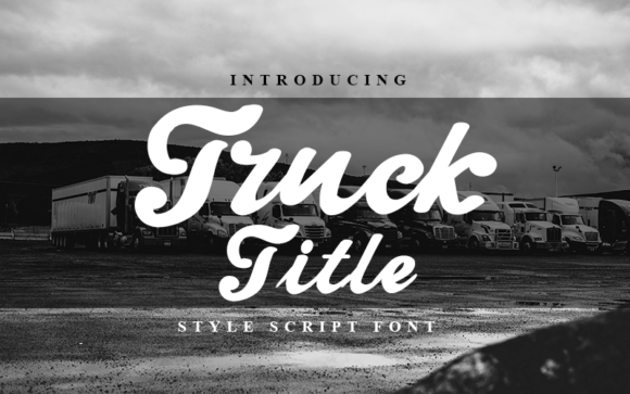 Truck Title: A Friendly Font for Creative Makers