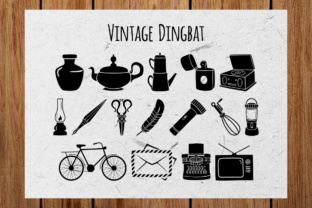 Vintage Dingbat Font for Web Design